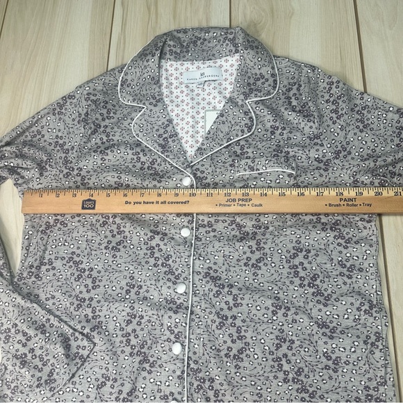 Karen Neuburger Pajama Set Women's Small Neutral Ditsy Print 2 Piece NWT‎ - Picture 6 of 16